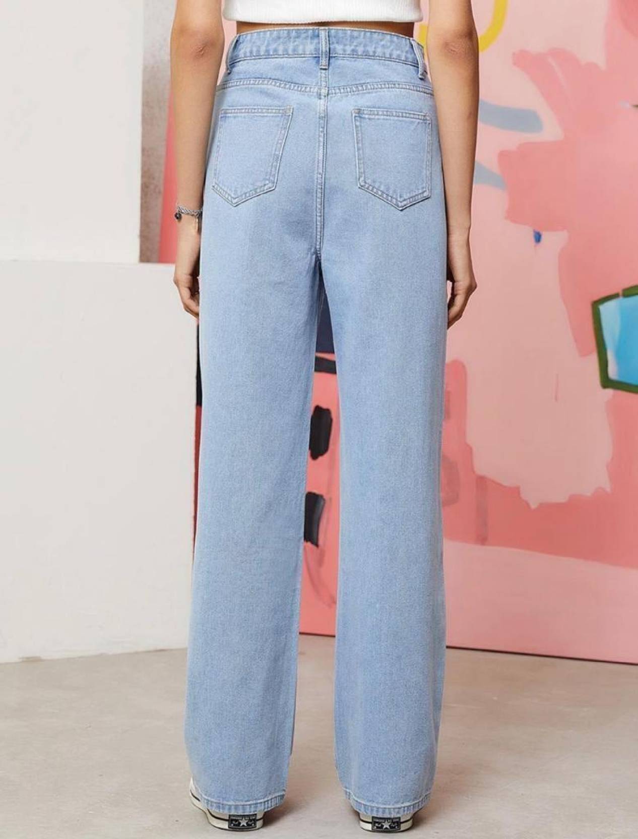 KOTTY Women Regular High Rise Light Blue Jeans