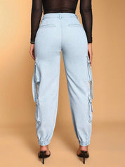 KOTTY Women Regular High Rise Light Blue Jeans