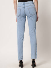 KOTTY Women Regular High Rise Light Blue Jeans