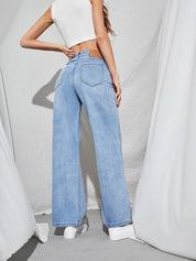 KOTTY Women Regular High Rise Light Blue Jeans