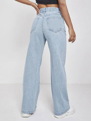 KOTTY Women Regular High Rise Light Blue Jeans