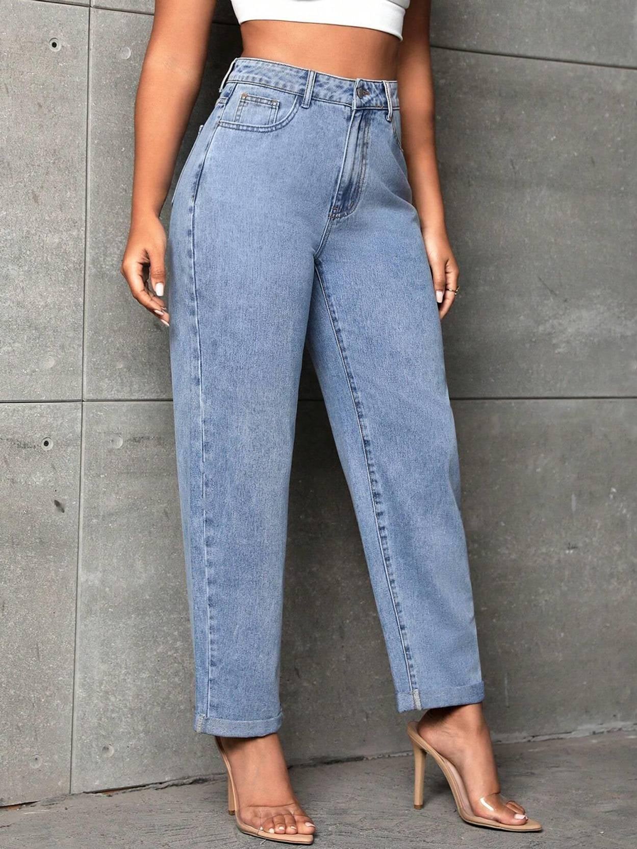 KOTTY Women Regular High Rise Light Blue Jeans