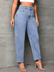 KOTTY Women Regular High Rise Light Blue Jeans