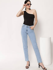 KOTTY Women Regular High Rise Light Blue Jeans
