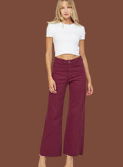 KOTTY Women Regular High Rise Maroon Jeans
