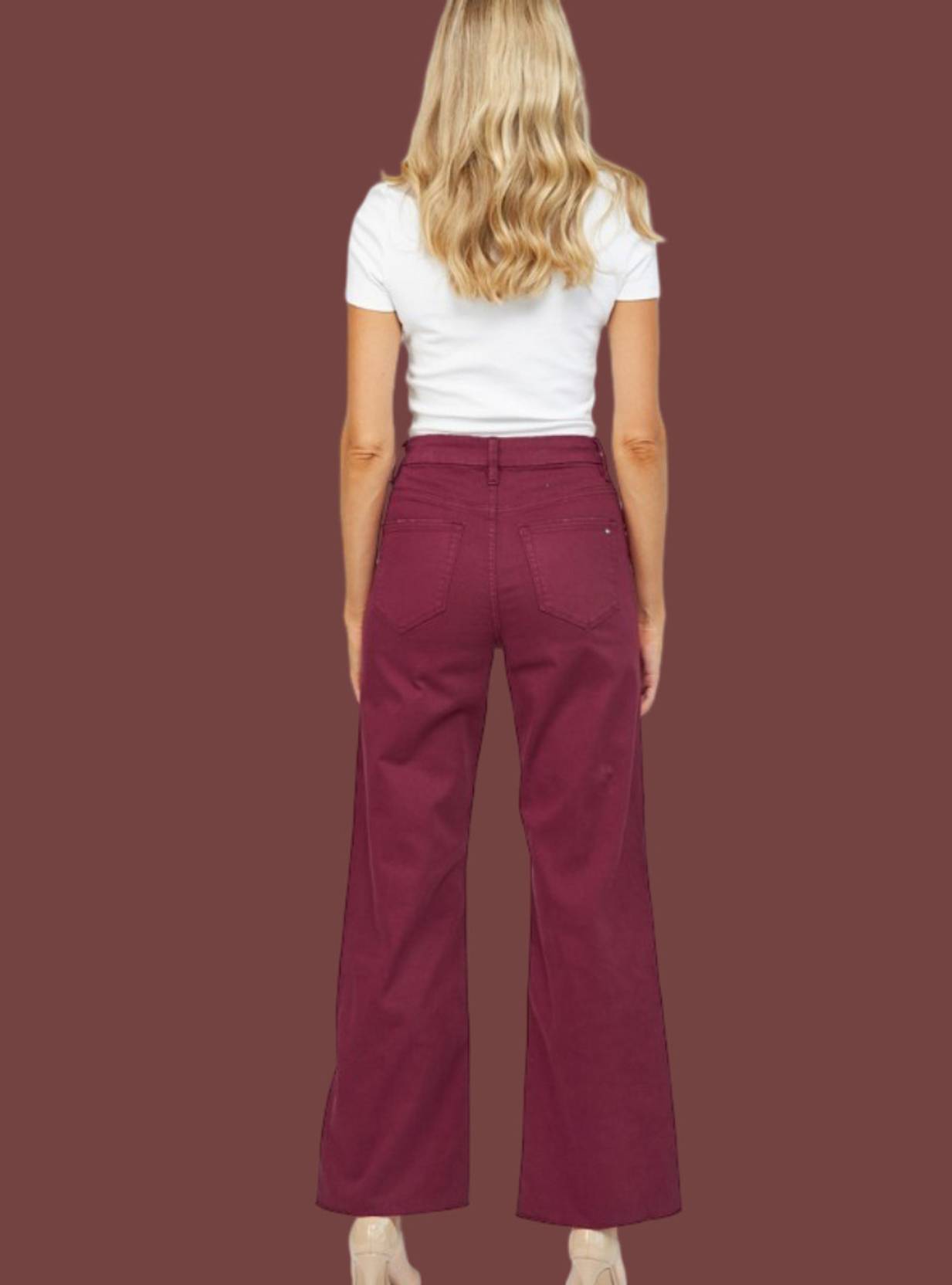 KOTTY Women Regular High Rise Maroon Jeans