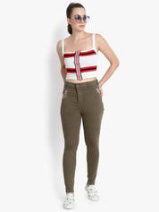 KOTTY  Women Regular High Rise Multicolor Jeans