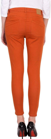 KOTTY Women Regular High Rise Orange Jeans