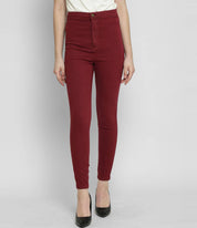 KOTTY Women Regular High Rise Red Jeans