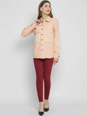 KOTTY Women Regular High Rise Red Jeans