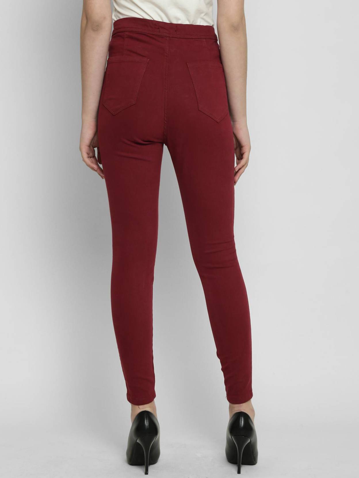 KOTTY Women Regular High Rise Red Jeans