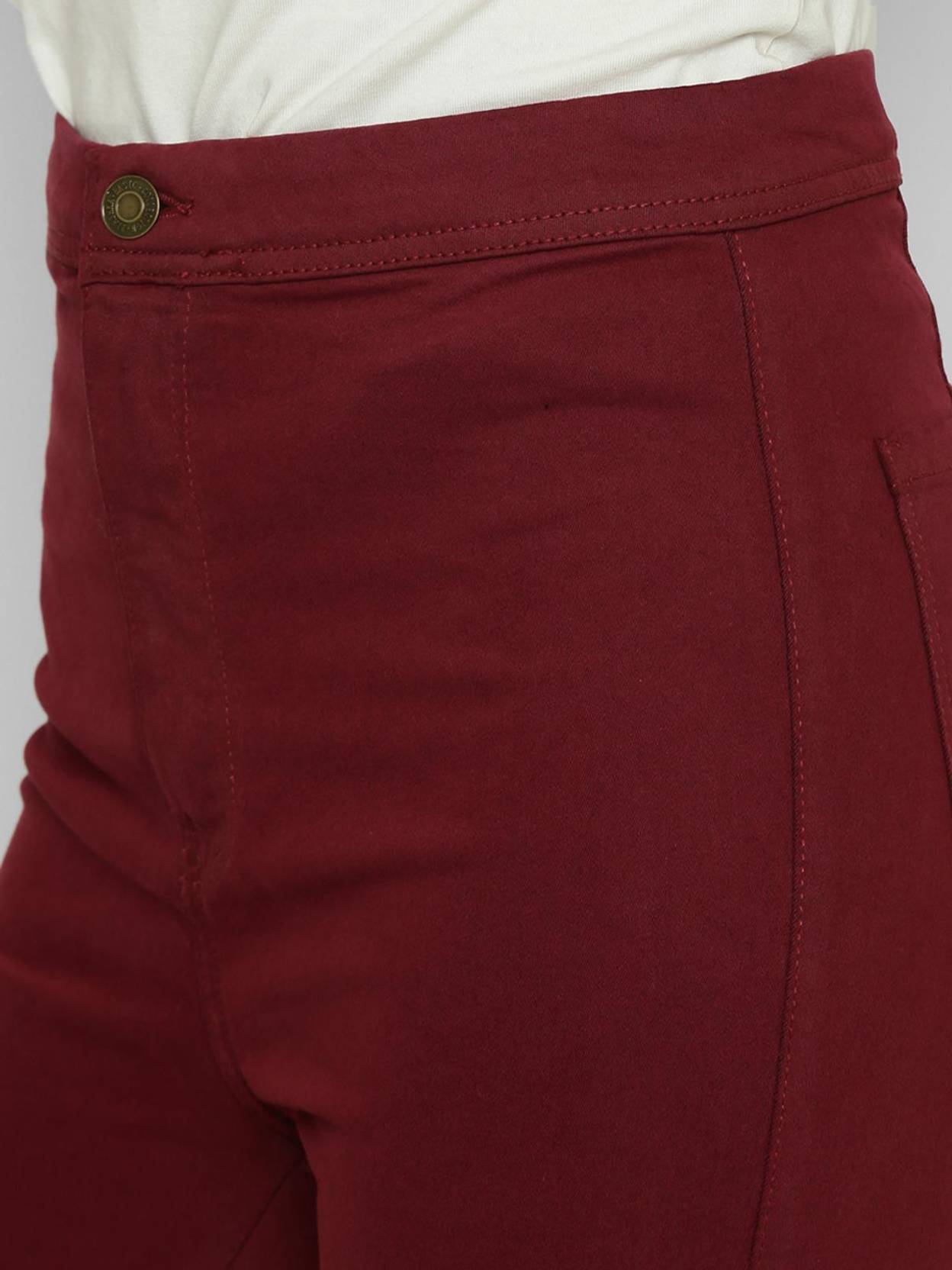 KOTTY Women Regular High Rise Red Jeans