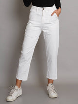 KOTTY  Women Regular High Rise White Jeans