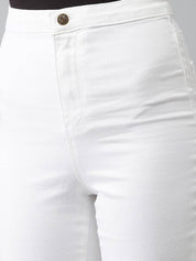 KOTTY  Women Regular High Rise White Jeans