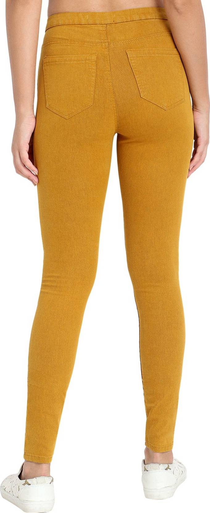 KOTTY Women Regular High Rise Yellow Jeans
