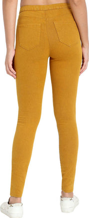 KOTTY Women Regular High Rise Yellow Jeans