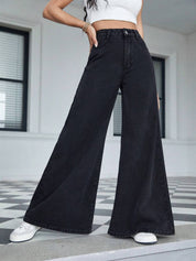 KOTTY Women Regular Mid Rise Black Jeans