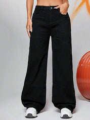 KOTTY Women Regular Mid Rise Black Jeans