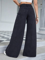 KOTTY Women Regular Mid Rise Black Jeans