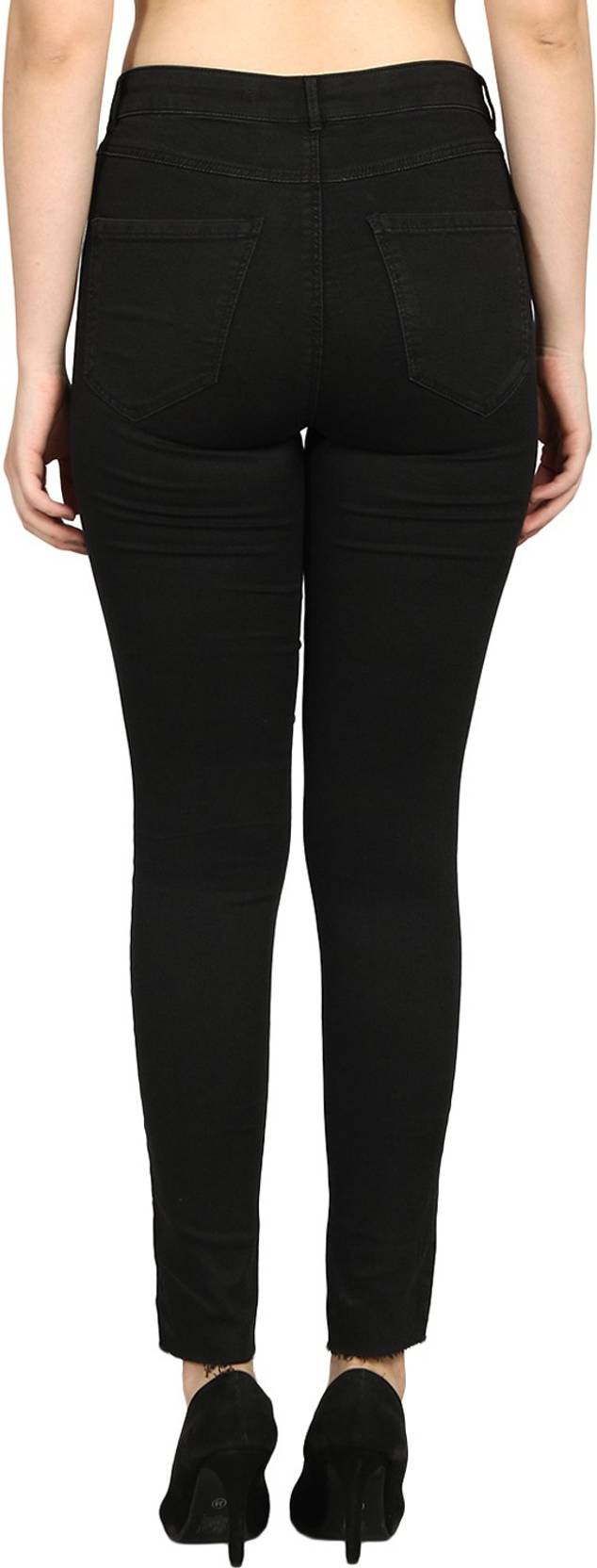 KOTTY Women Regular Mid Rise Black Jeans