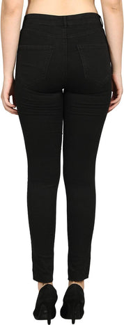 KOTTY Women Regular Mid Rise Black Jeans