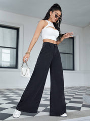 KOTTY Women Regular Mid Rise Black Jeans