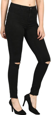 KOTTY Women Regular Mid Rise Black Jeans