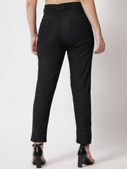 KOTTY Women Regular Mid Rise Black Jeans