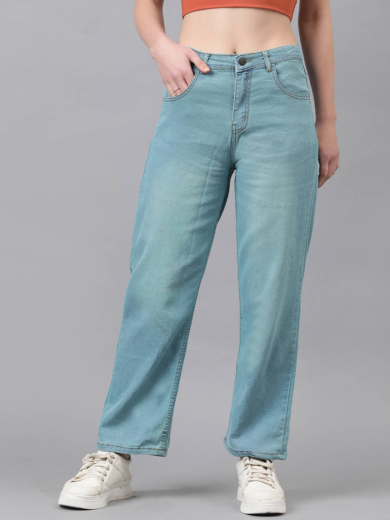 KOTTY Women Regular Mid Rise Blue Jeans