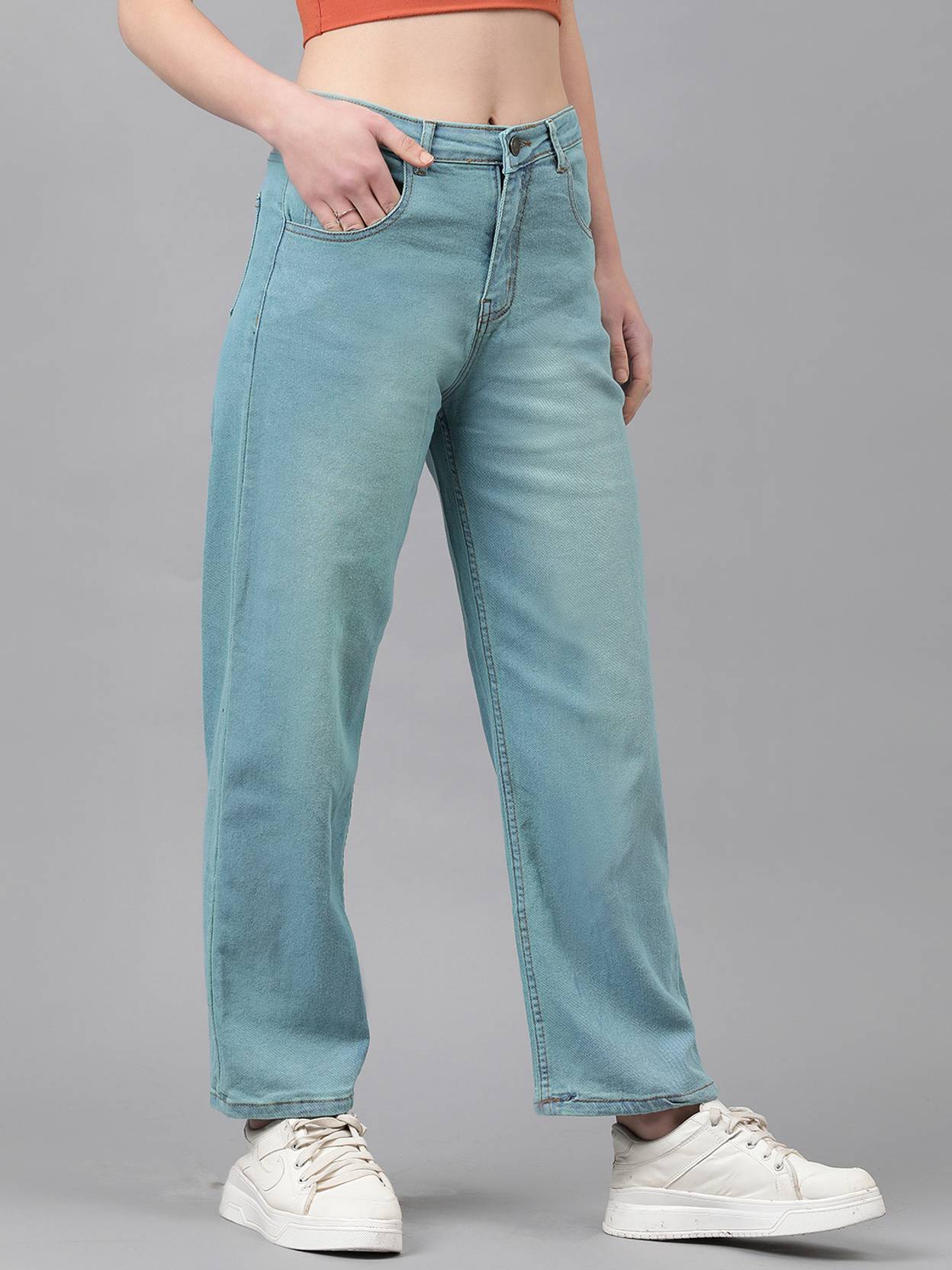 KOTTY Women Regular Mid Rise Blue Jeans