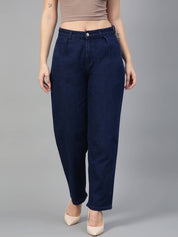 KOTTY Women Regular Mid Rise Dark Blue Jeans
