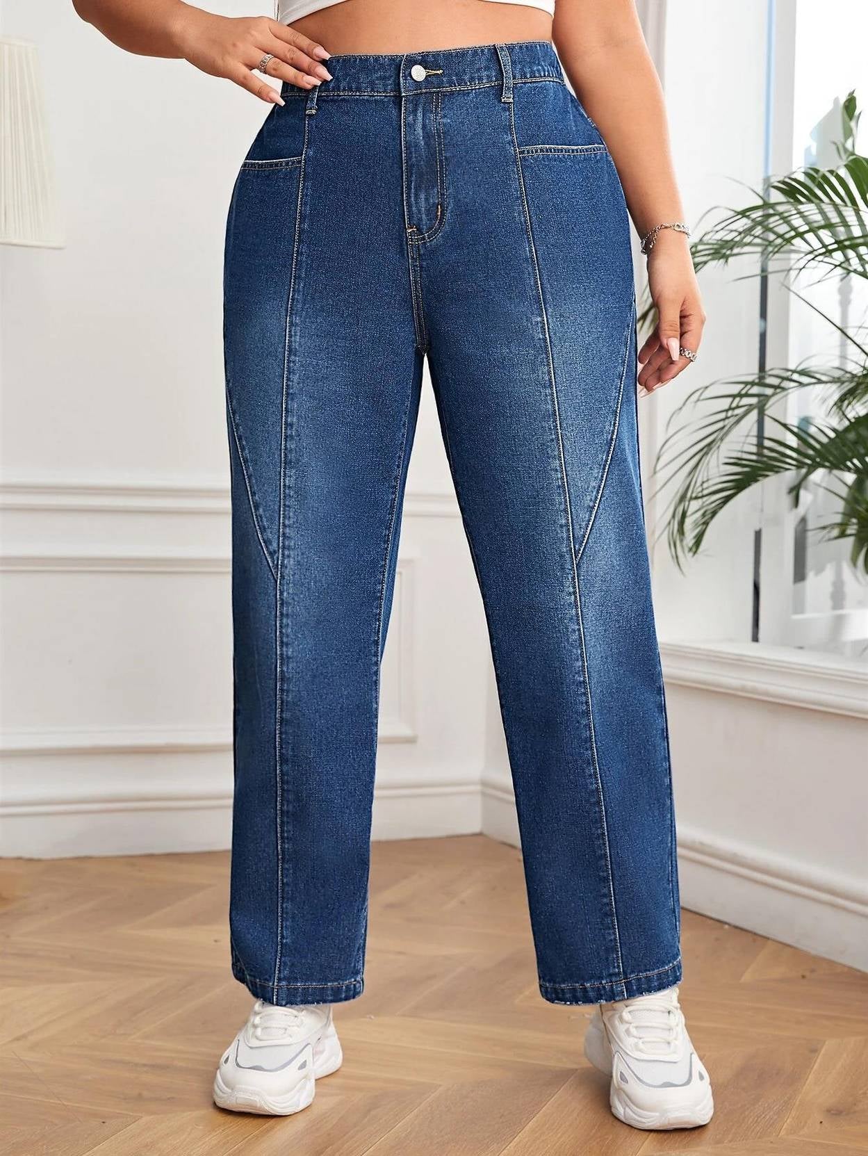 KOTTY Women Regular Mid Rise Dark Blue Jeans