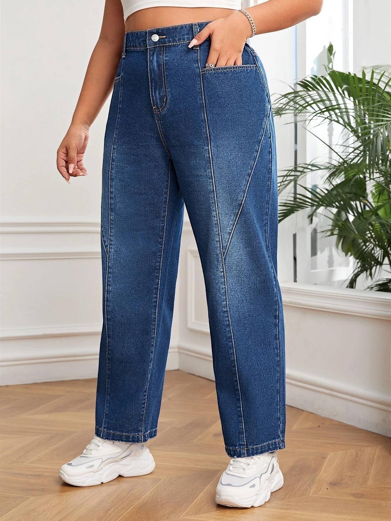 Curvy CLOSET  Women Regular Mid Rise Dark Blue Jeans