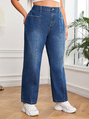 Curvy CLOSET  Women Regular Mid Rise Dark Blue Jeans