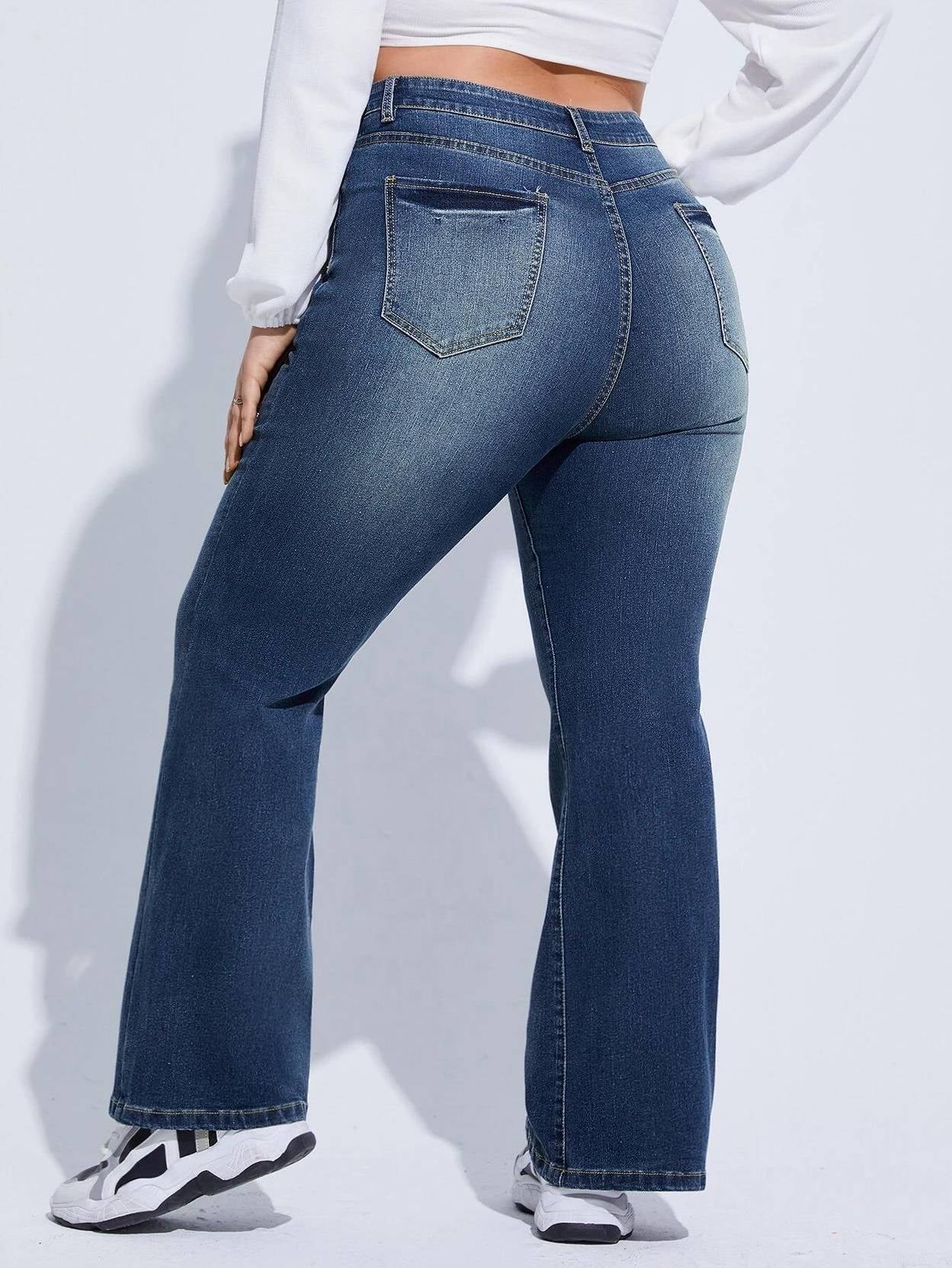 Curvy CLOSET  Women Regular Mid Rise Dark Blue Jeans