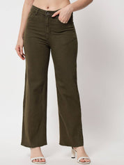 KOTTY Women Slim Mid Rise Black Jeans