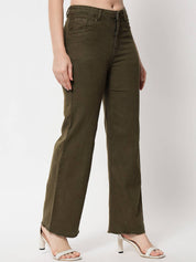 KOTTY Women Slim Mid Rise Black Jeans