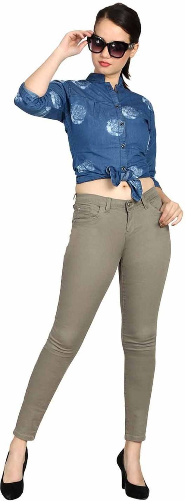 KOTTY Women Regular Mid Rise Grey Jeans