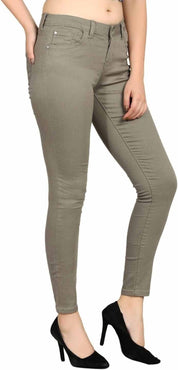 KOTTY Women Regular Mid Rise Grey Jeans