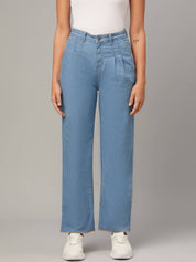 KOTTY Women Regular Mid Rise Light Blue Jeans