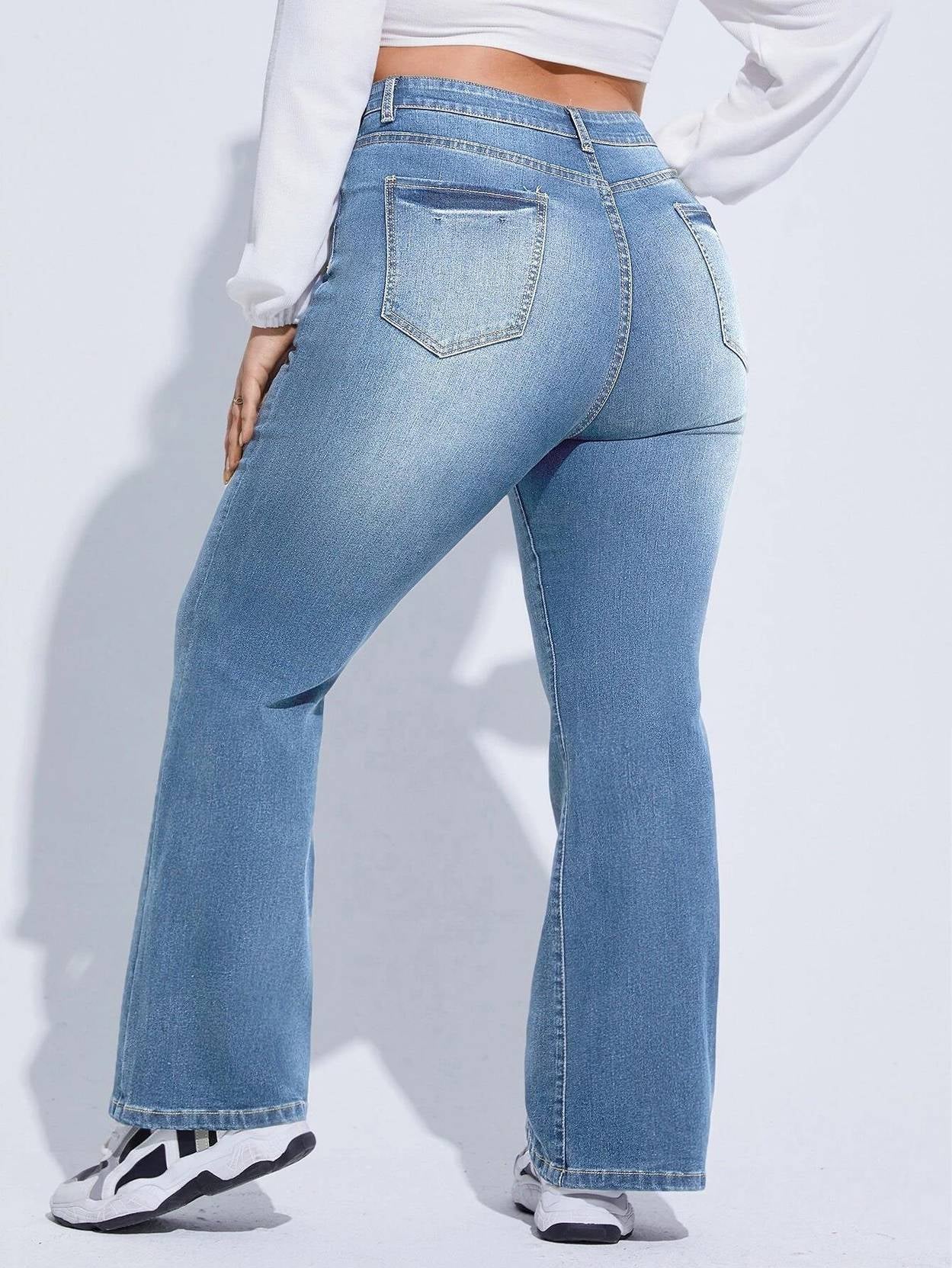 Curvy CLOSET  Women Regular Mid Rise Light Blue Jeans