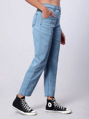 KOTTY Women Regular Mid Rise Light Blue Jeans