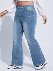 Curvy CLOSET  Women Regular Mid Rise Light Blue Jeans