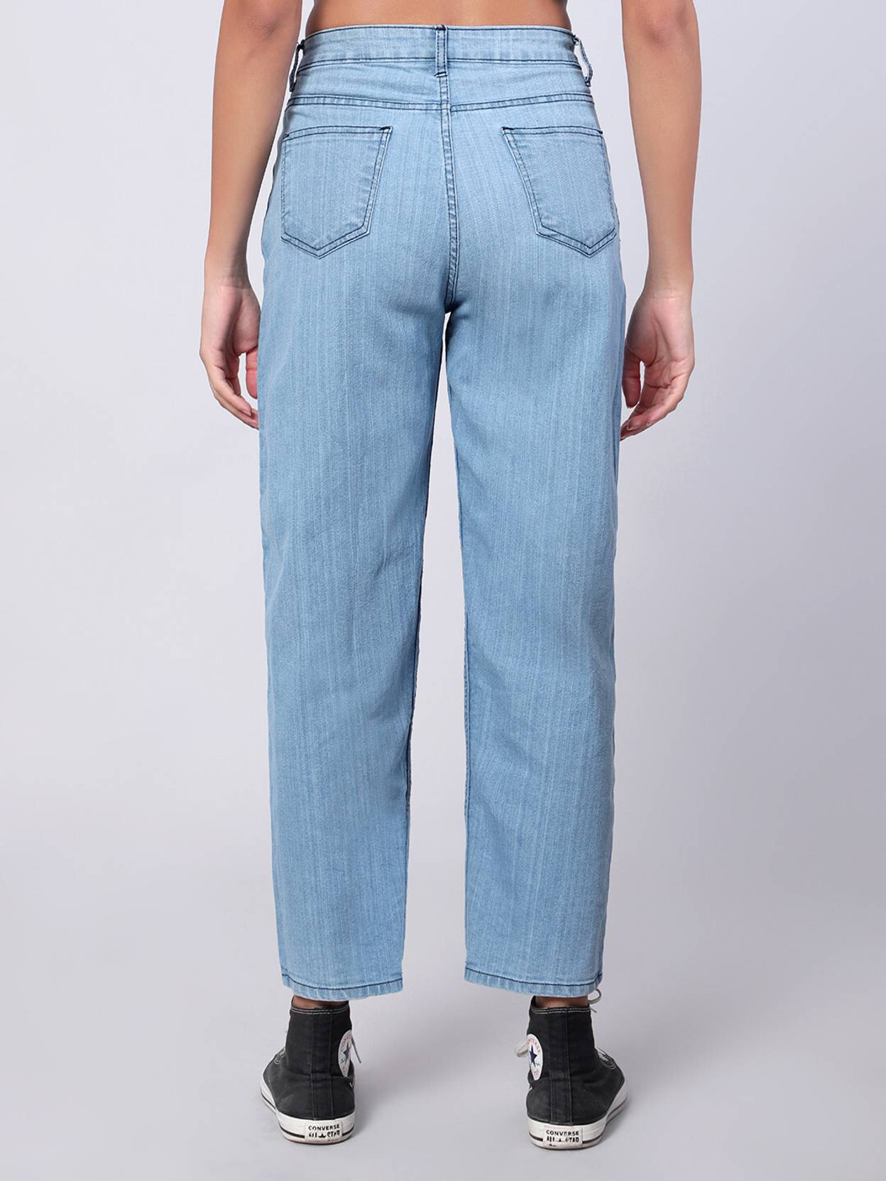 KOTTY Women Regular Mid Rise Light Blue Jeans