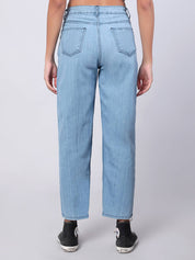 KOTTY  Women Regular Mid Rise Light Blue Jeans