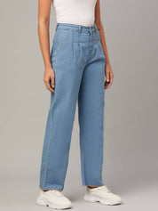 KOTTY Women Regular Mid Rise Light Blue Jeans