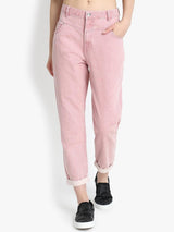 KOTTY  Women Regular Mid Rise Pink Jeans