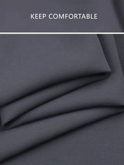 KOTTY  Women Relaxed Grey Cotton Blend Trousers