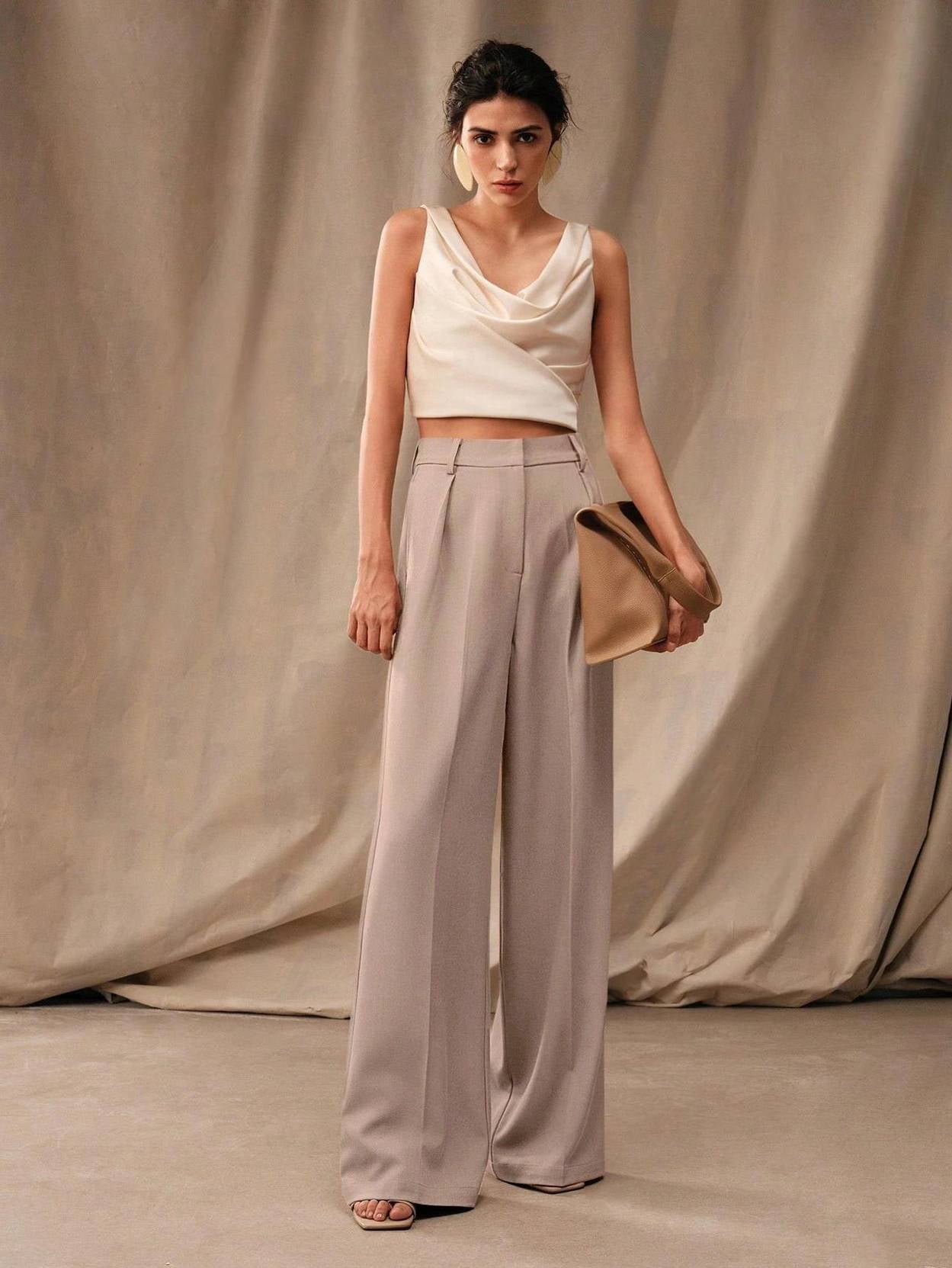 KOTTY  Women Relaxed Pink Viscose Rayon Trousers