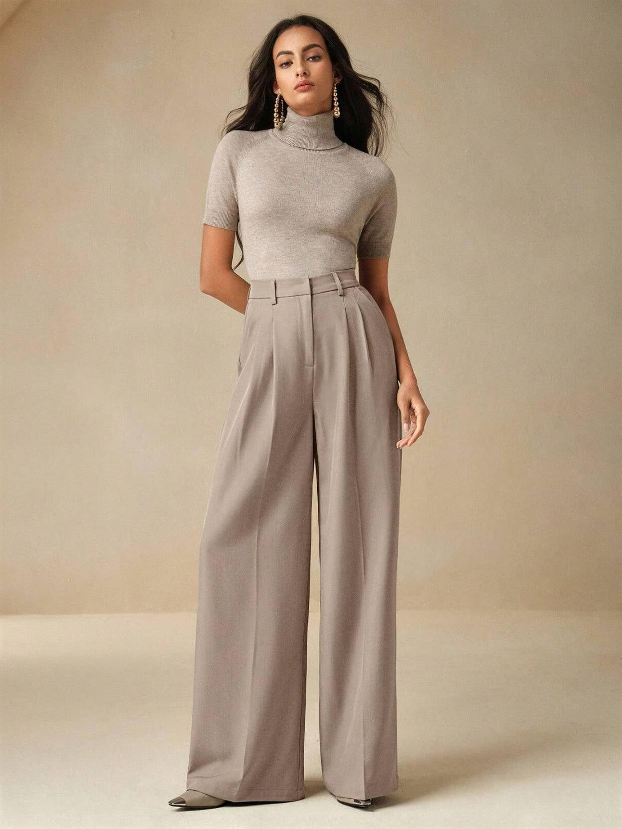 KOTTY  Women Relaxed Pink Viscose Rayon Trousers